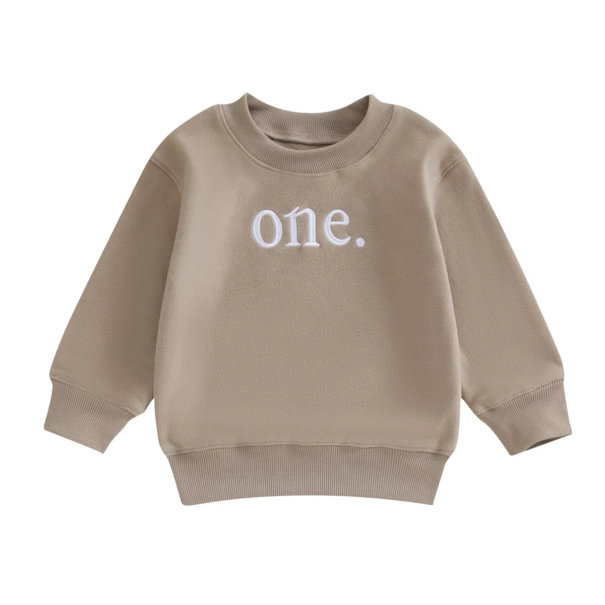 Tenue de 1er ou 2e anniversaire pour bébés garçons filles garçons t-shirt manches longues col rond lettre broderie coupe ample pull tops tout-petits filles garçons vêtements