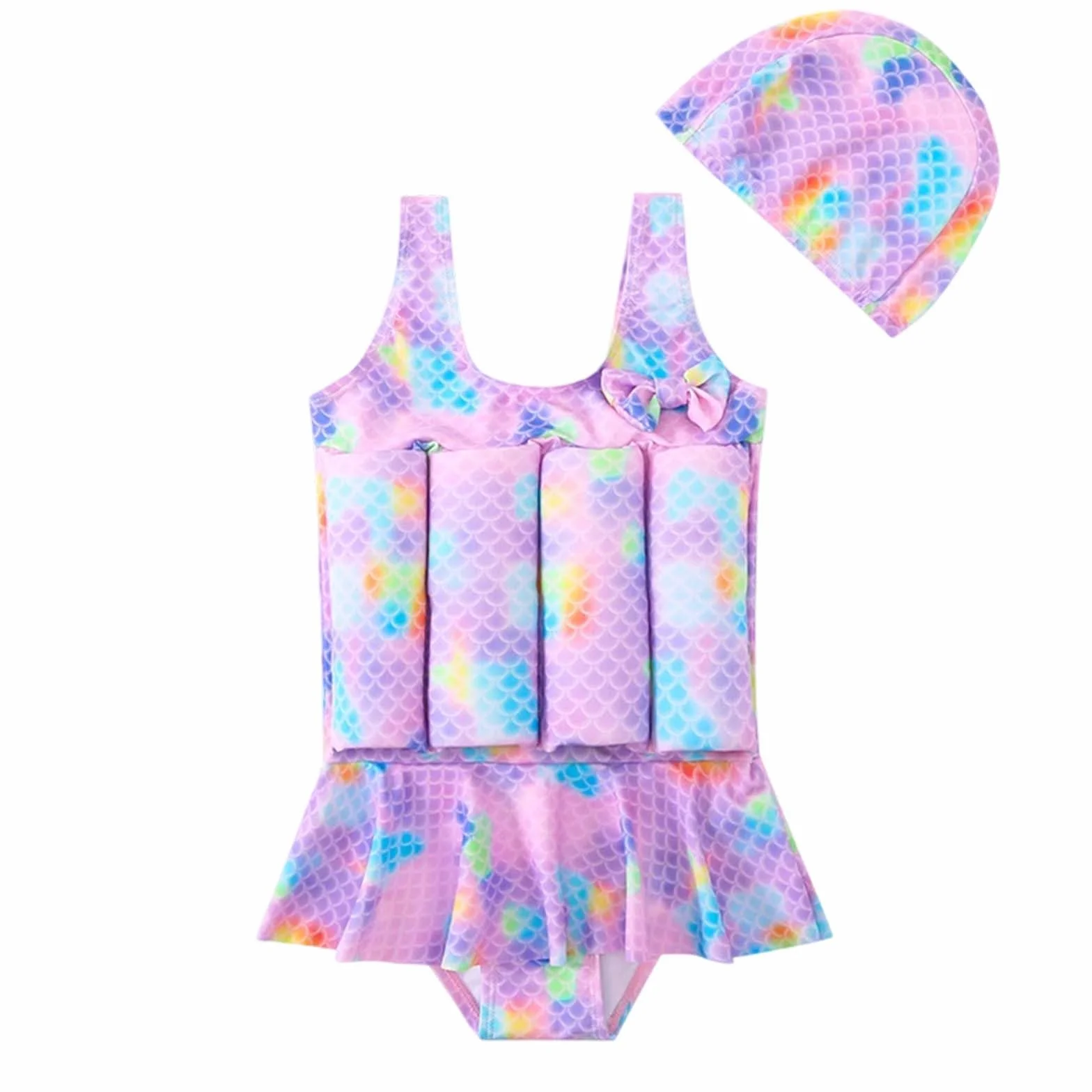 Maillots de Bain Fille, Maillot de Bain Enfant Fille Une pièce Maillot BouéE IntéGré avec Flotteur IntéGré Bouée Bebe 3 Ans Bouee Bebe Enfants Bébé Tout Petit Garçon