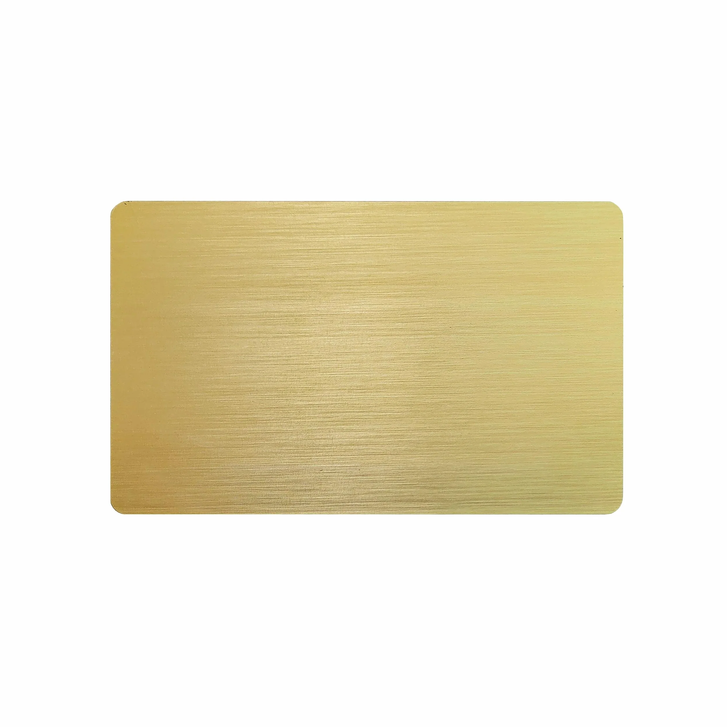 Lot de 5 cartes de visite hybrides NFC vierges en métal-PVC avec puce de 215 et mémoire de 504 octets, personnalisables au laser sur le côté métallique (argent brossé)