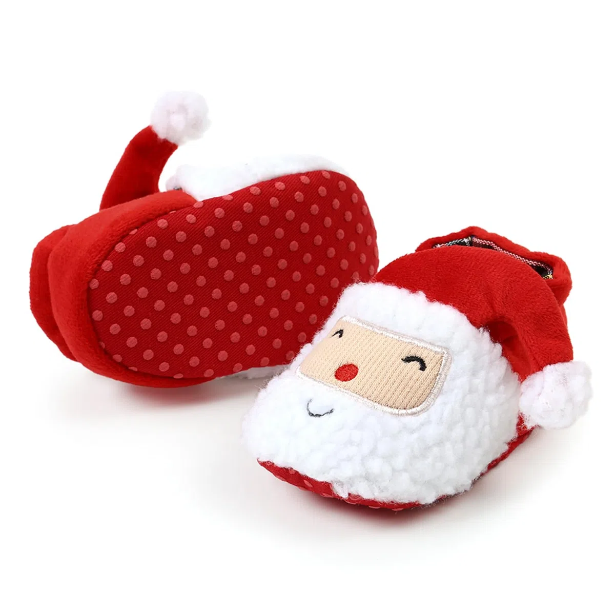LSFYSZD Chaussons d'hiver en polaire pour bébé - Citrouille - Pour Halloween et Noël