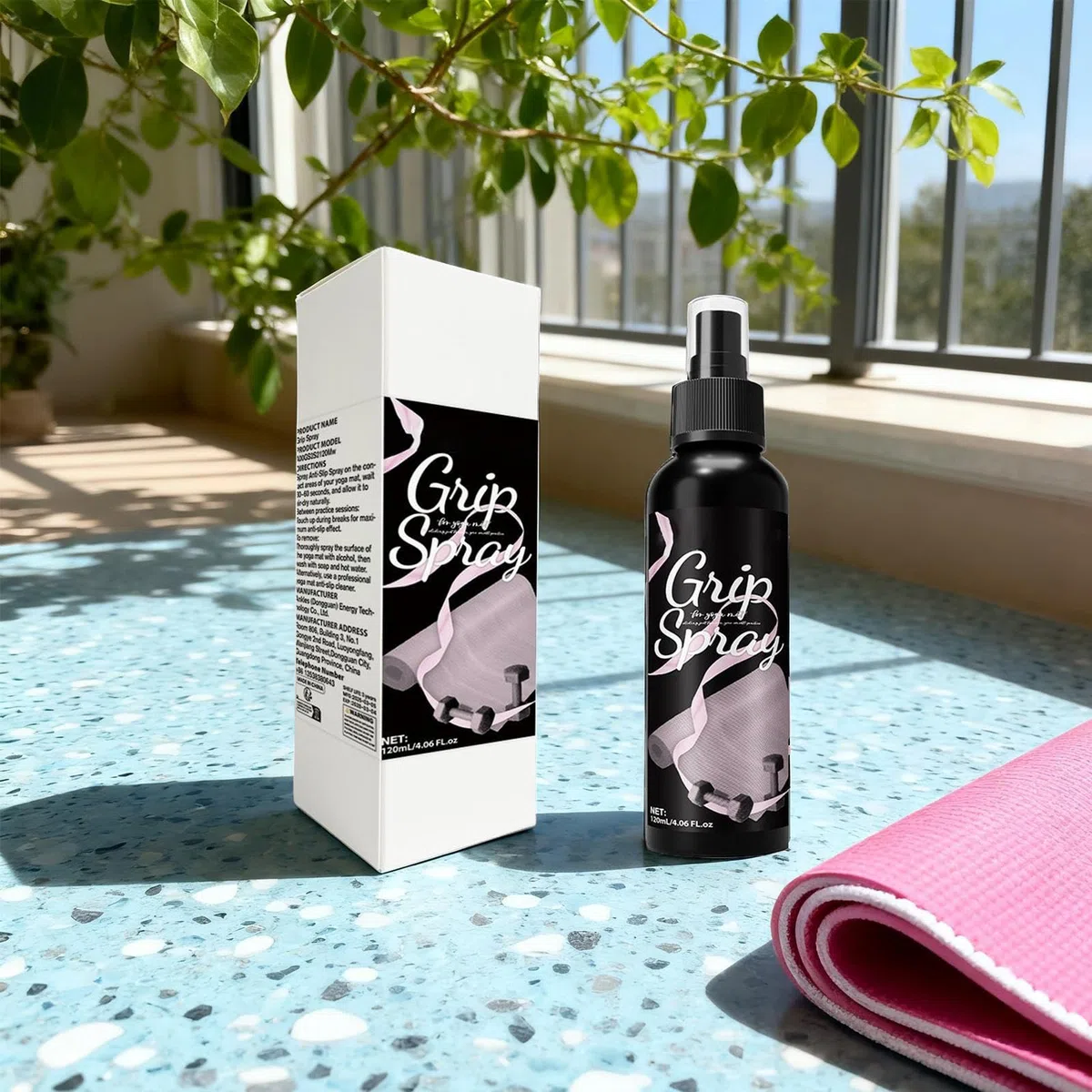 Nettoyer de pulvérisation de tapis de yoga - Liquide anti-glissé non collant pour chaussures de sport, gants et équipement de gym