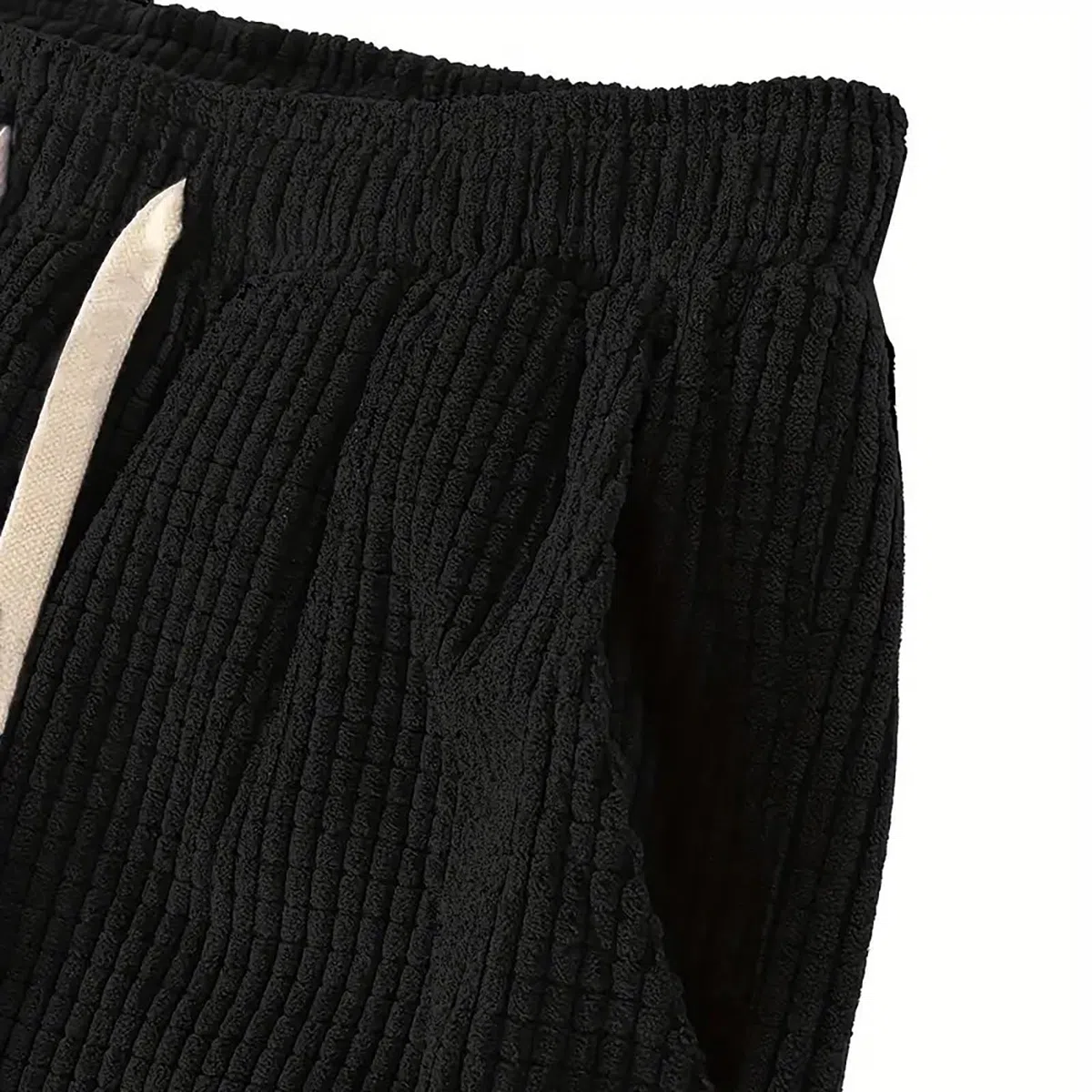 Pantalon Kirakuco Homme Velours Cotelé Pantalons Japonais Sweatpants avec Poche Et Cordon Élastique Taille Baggy Pantalons De Serrage Bodybuilding Sport Streetwear