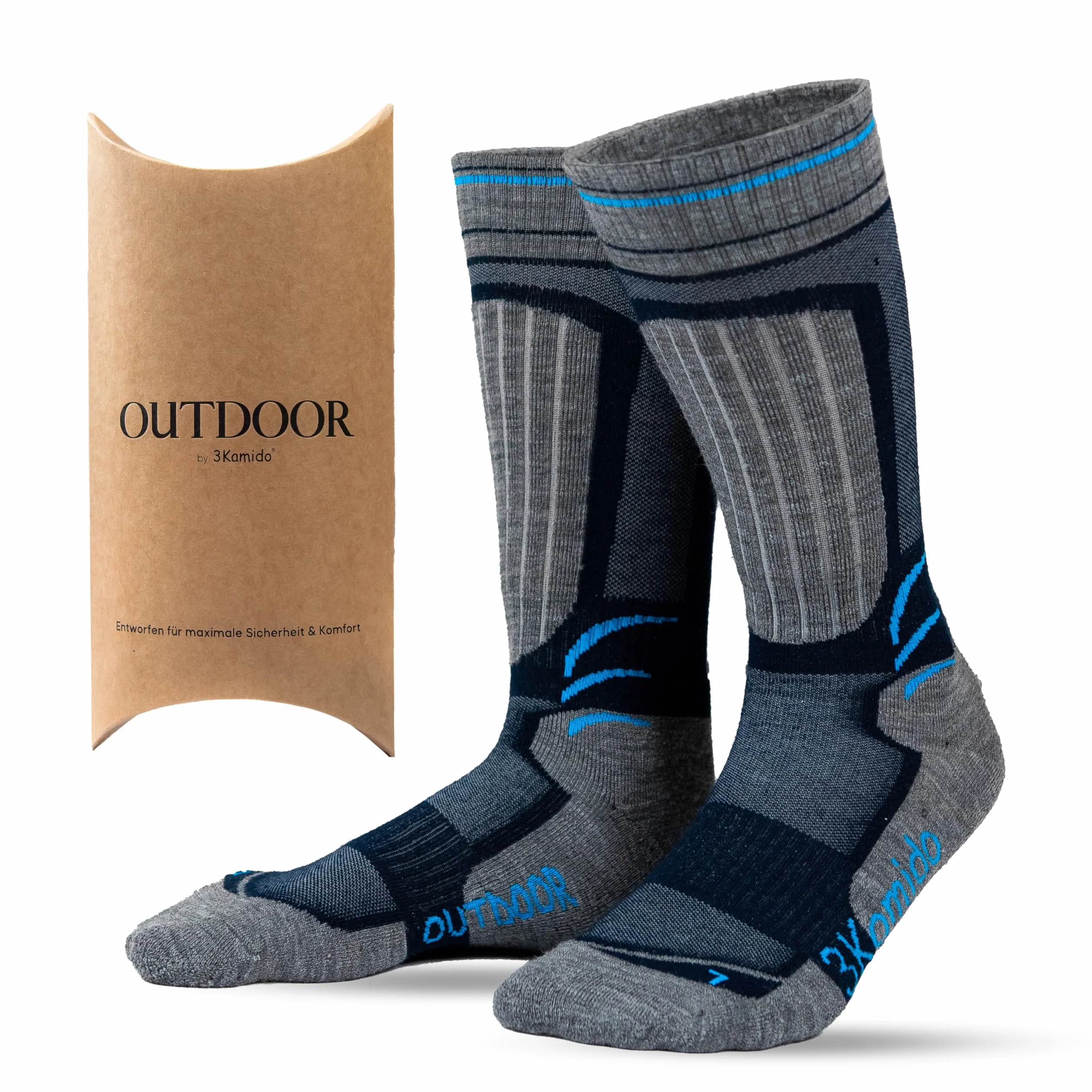 OUTDOOR Chaussettes, en laine mérinos, trekking, randonnée, respirantes, douces, thermiques, à séchage rapide, contre les callosités, pour expéditions en montagne, enfants, femmes, hommes