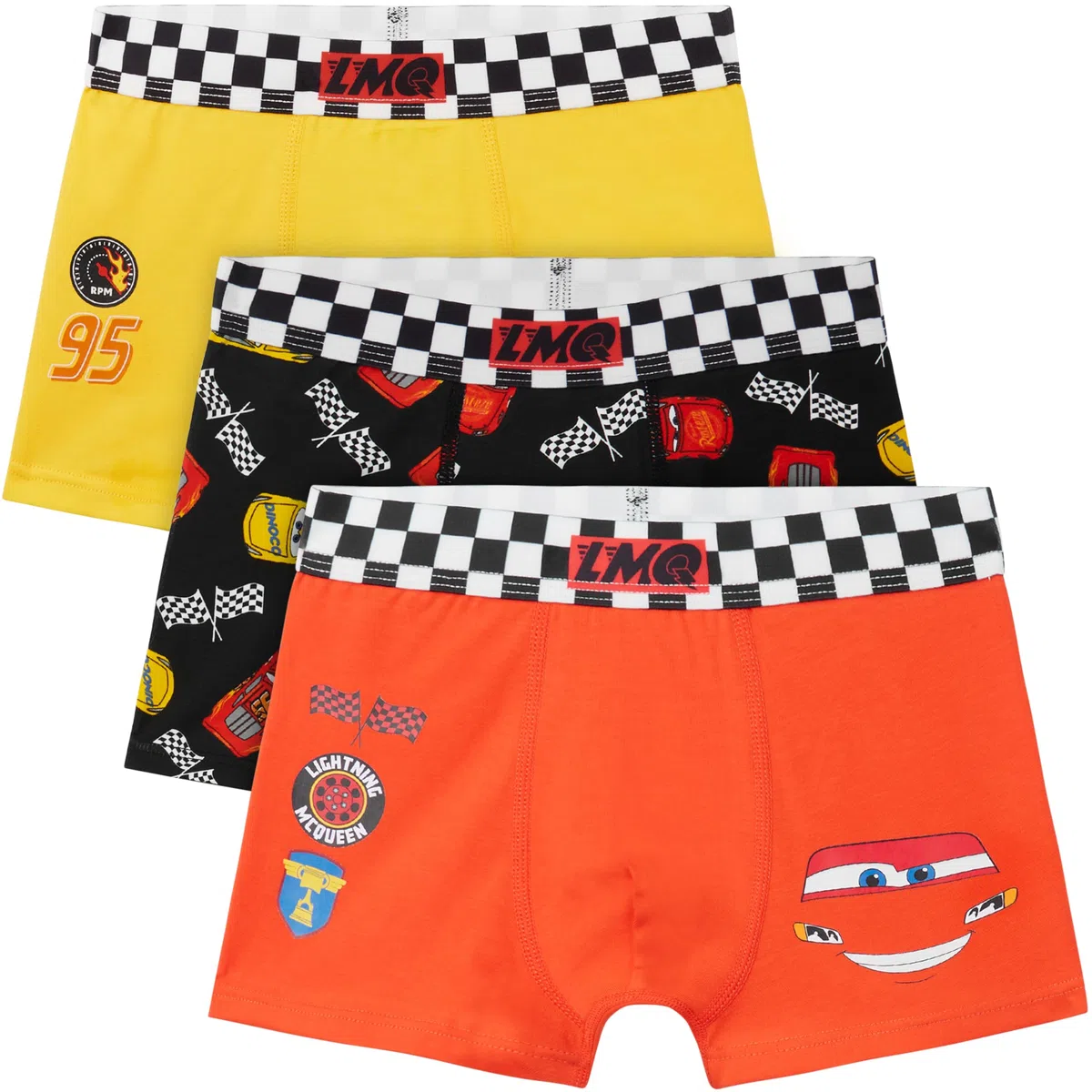 Disney Cars | Toy Story | Marvel Spidey Boxer Enfant Garcon, Lot de 3 Respirant Calecon, Ceinture Elastique sous Vêtements, Comfy Cadeau Garcon