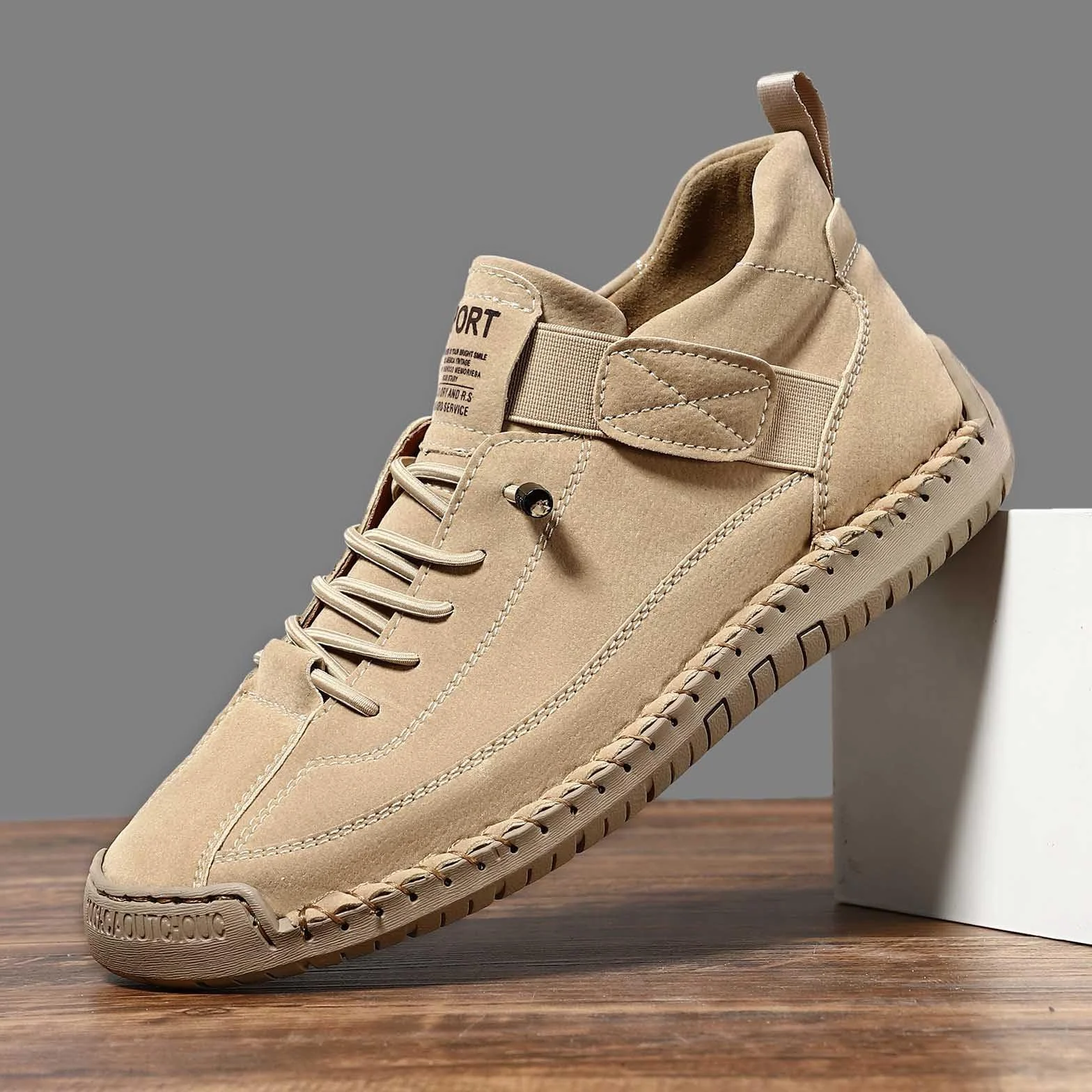 Baskets pour femme - Chaussures de randonnée décontractées pour la main - Semelle souple et souple - Chaussons plats confortables pour le quotidien - Design léger et respirant