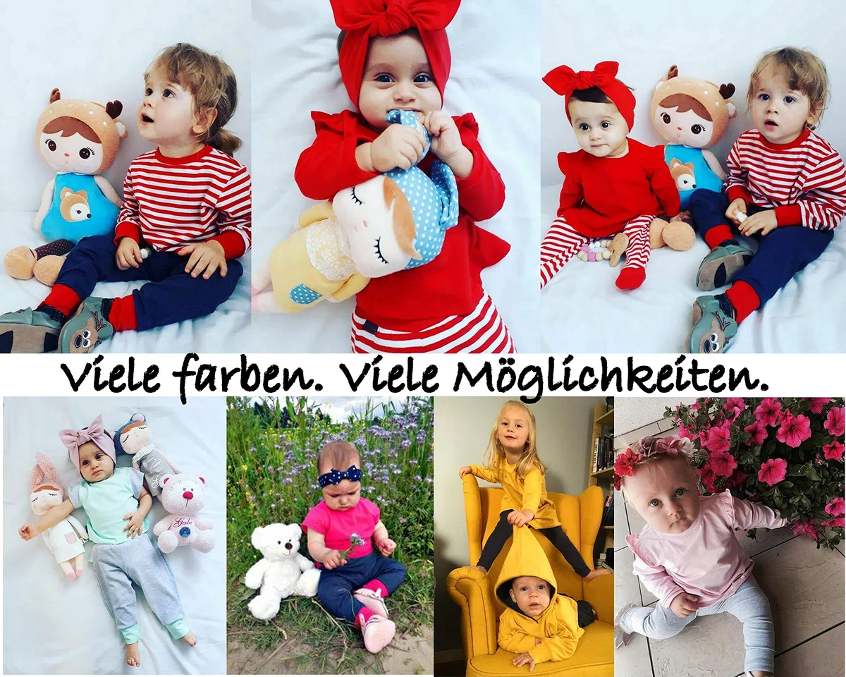 Legging pour bébé - Taille Haute Confortable - Pantalon ciré en Coton Doux - Pantalon en Jersey sans Caoutchouc - Anti-Rayures et Confortable - Poignets élastiques (50-104)