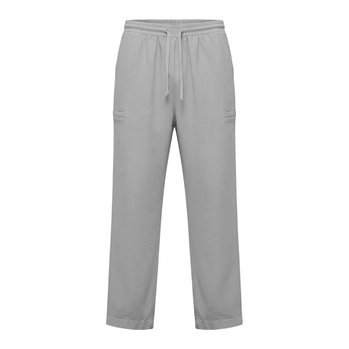 Pantalon Lin Homme été Pantalons De Sport Homme avec Taille élastique à Cordon De Serrage Réglable Modèle Droit Confortable Et Respirant pour La Plage Les Vacances Les Loisirs Et Le Quotidien été