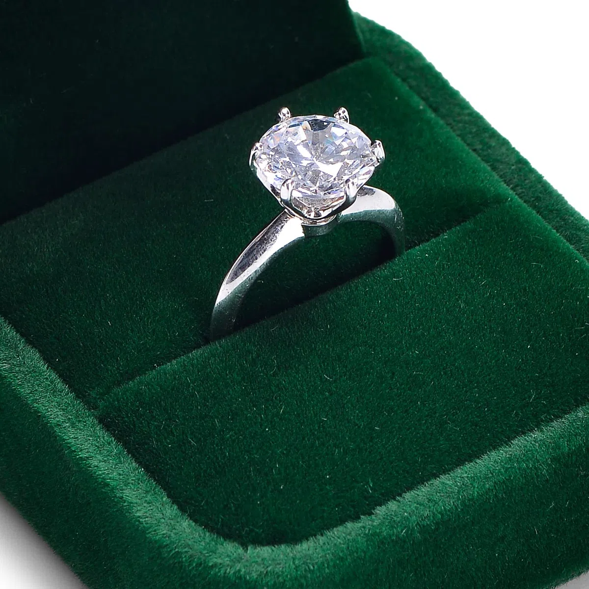 Oirlv Vert Foncé Velours Boite Bague,Boite a Bijoux,Ecrin Bague,Ring box pour Fiancaille Mariage Proposition Anniversaire Saint Valentin