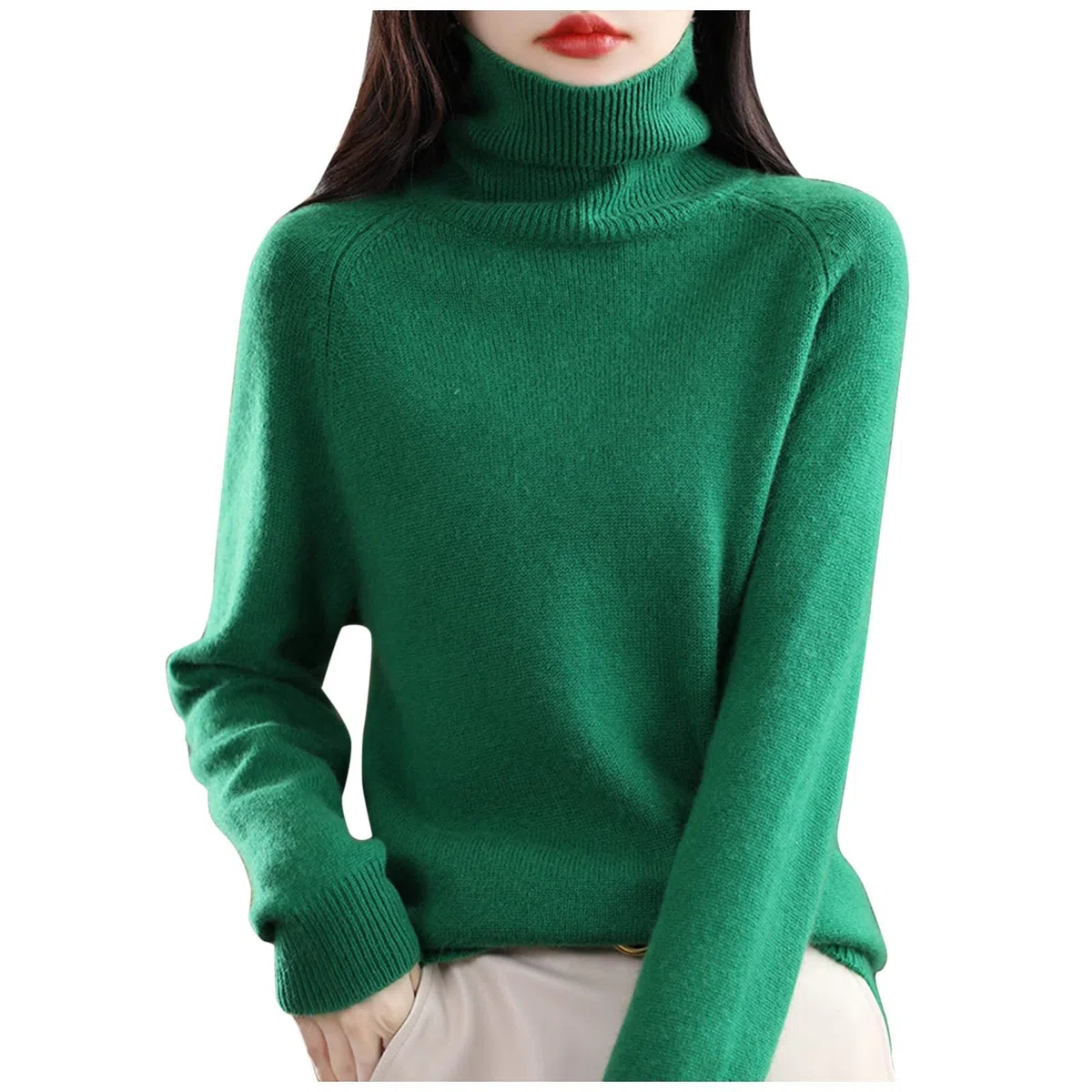 Pull à col roulé noir pour femme - Haut chaud - Élégant basique - Manches longues - Pull en tricot décontracté - Pull chaud et douillet - Pull de loisirs - T-shirt à manches longues - Pull léger