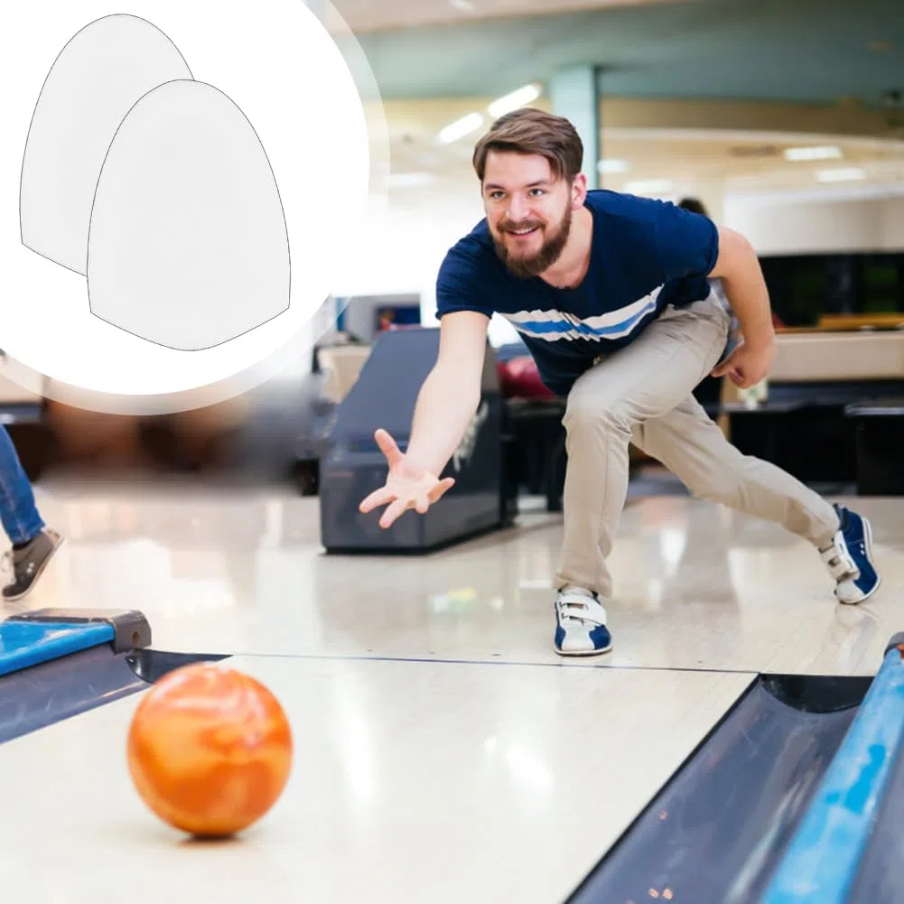 OLYCRAFT 4 paires chaussures Bowling remplacement semelle glissière semelle blanche accessoires Bowling semelles autoadhésives chaussures antidérapantes coussinets hommes femmes chaussures de sport