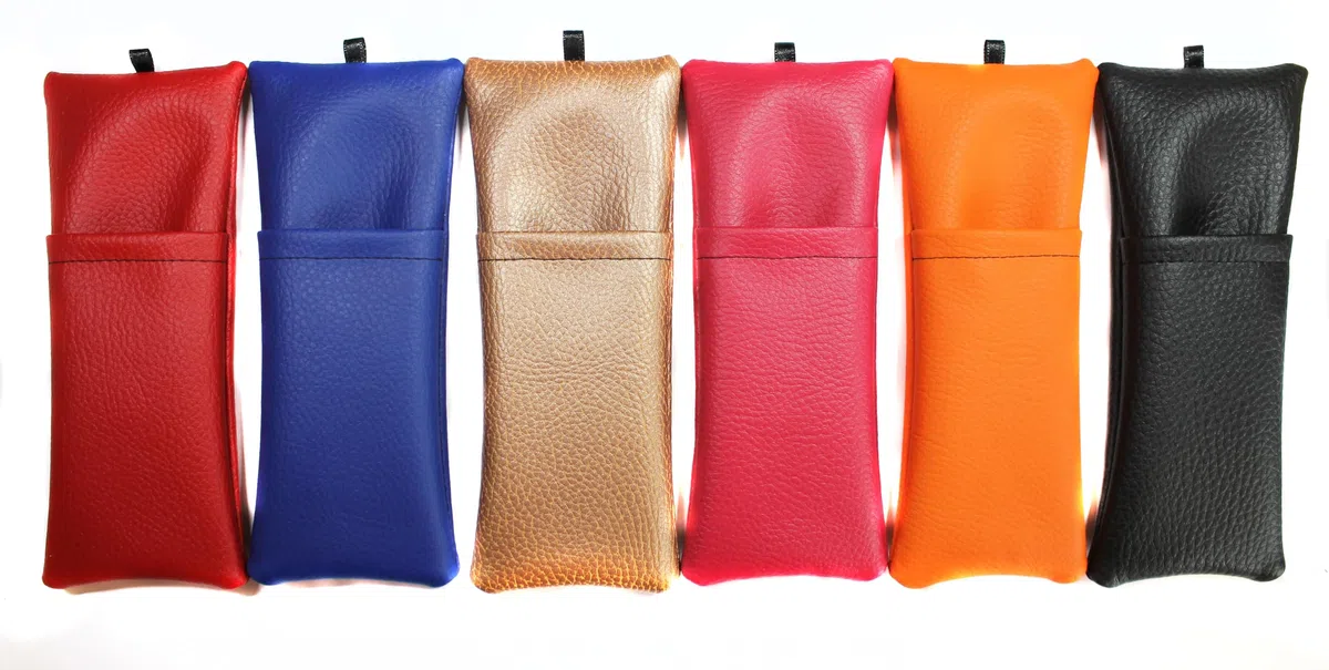Etui vapoteuse cigarette électronique en simili cuir avec cordon tour de cou (Bronze)