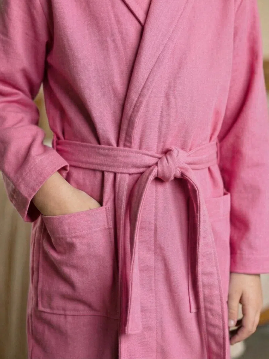 o-day Peignoir Enfant en Microfibre Léger et Pratique avec Capuche, Poches et Ceinture – 4 à 14 Ans