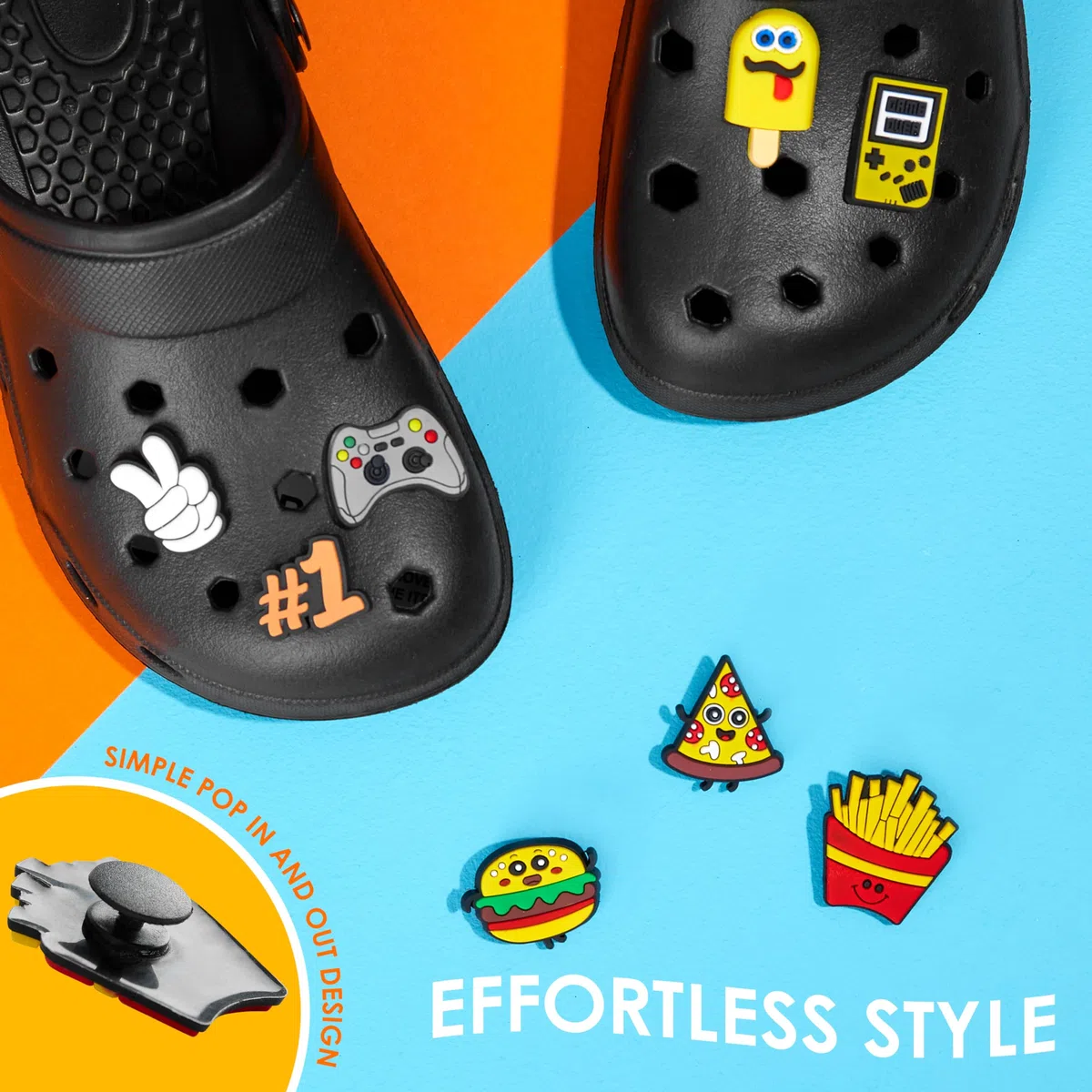 CityComfort Sabot de Jardin Garçon, Chaussure Enfant avec Charmes à Clipser