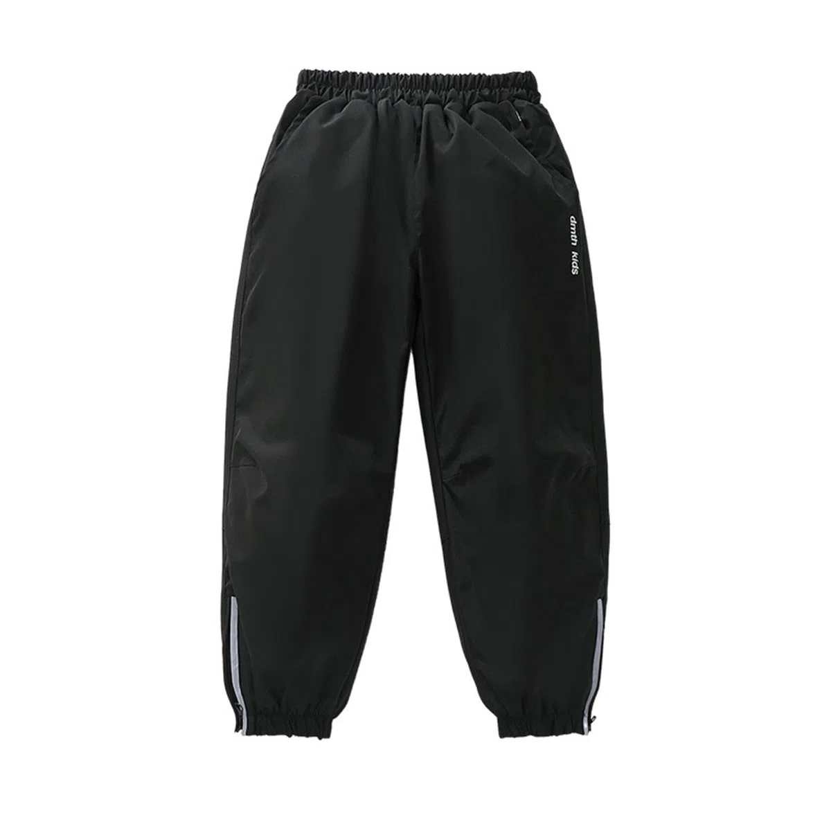 Pantalon de ski en polaire imperméable et chaud pour garçons et filles - Taille élastique - Pantalon de randonnée en plein air - Pantalon de neige épais isolé