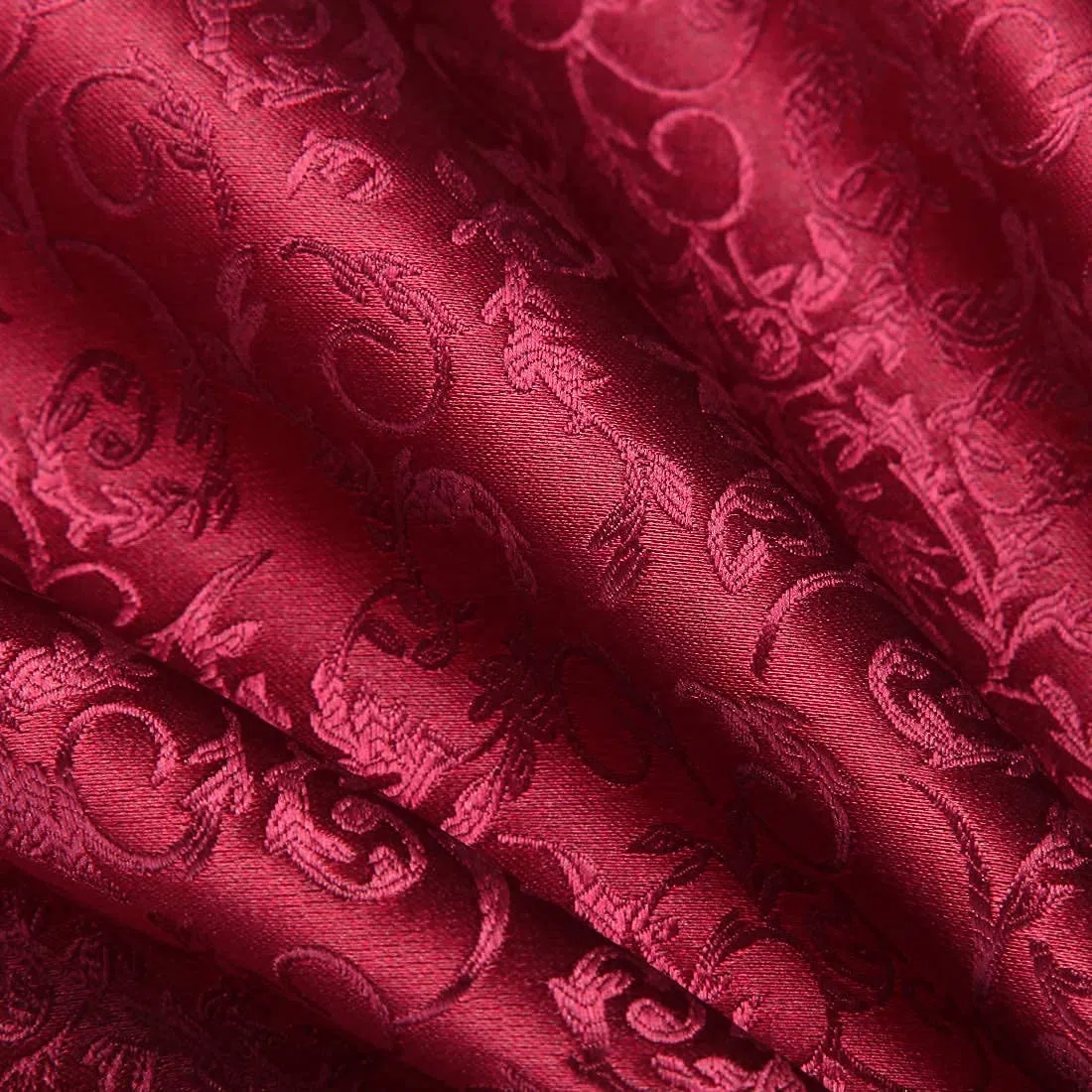HISDERN Ascot Homme et Pochette Ensemble Paisley Fleuri Ascot pour Homme Élégant Foulard Homme Soie Mouchoir Cravate Ascot pour Formelle Mariage