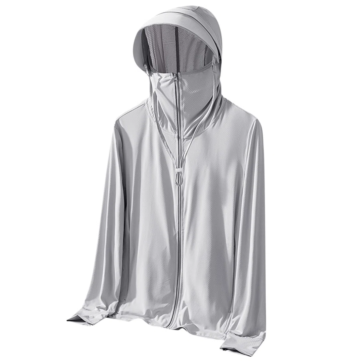 RLEHJN Veste De Protection Solaire Femme À Capuche Veste Anti UV À Manches Longues Léger Chemise De Protection Solaire Entièrement Zippée Avec Poches Haut Mince Rashguard Femme Ete Pour Course Plage