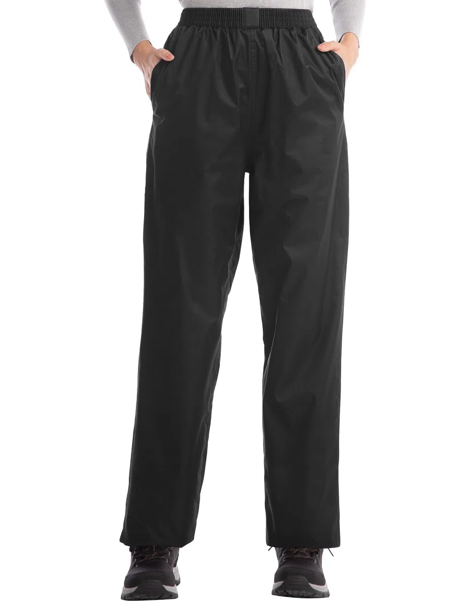 iCreek Rain Pant Pantalons, Noir, L / 31L Femme