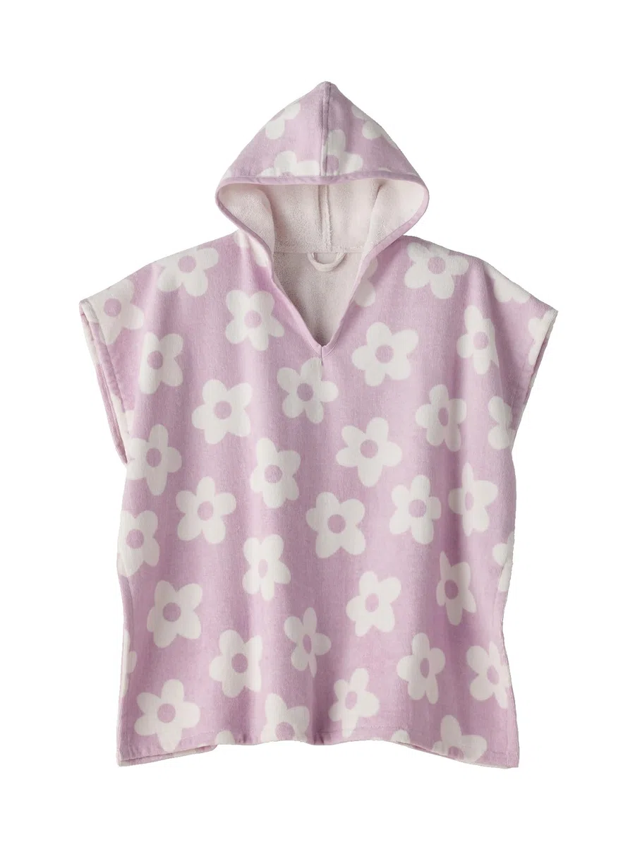 VERTBAUDET Poncho de bain/plage enfant, avec coton recyclé