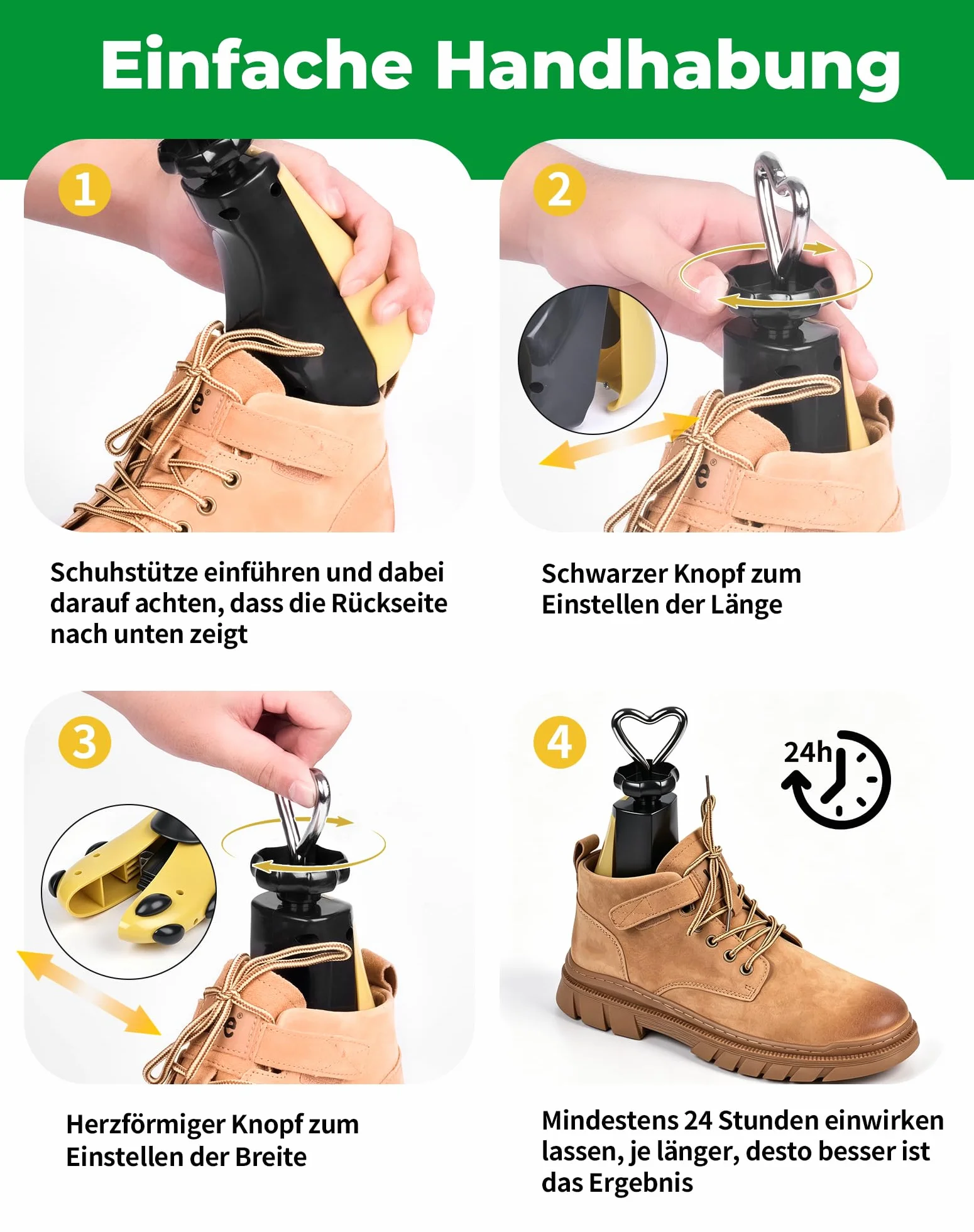 Embauchoirs Chaussures Homme Femme Elargisseur Chaussure Ecarteur Bottes Réglable Largeur et Longueurs Agrandisseur Embochoire Chaussure avec Chausse-pied (43-47)