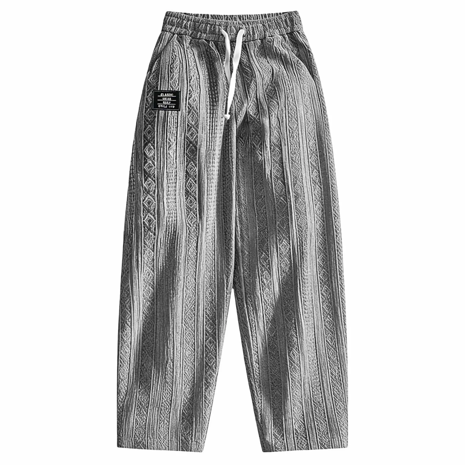 Pantalon Cargo Japonais Homme Baggy Pour Kimono Sarouel Ete Velours Cotelé Hommes Habillé De Chantier Jogging Taille Élastique Survetement Slim Travail Regular Surdimensionné Décontracté Elastique