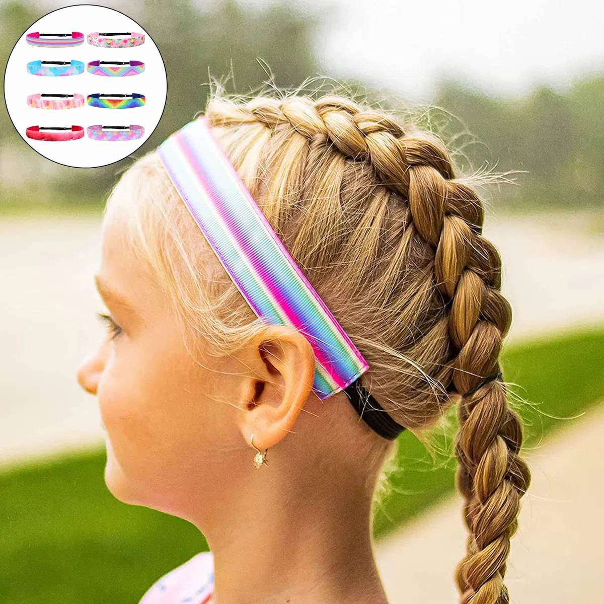8 Pièces Lot Bandeaux Filles, Bandeau Cheveux Mode, Élastique Bandeau, Parfait Pour Le Sport, La Danse Ou d'Autres Activités De Loisirs