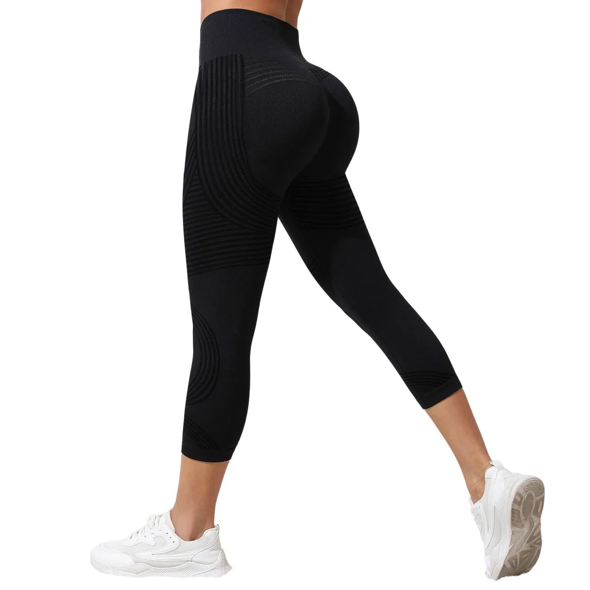Lot de Luveon Legging Anti Cellulite Femme 3D Original, Leggings 3D Anti Cellulite, Legging à Compression - Minceur Taille Haute sans Couture Yoga Fitness Sport Pantalon