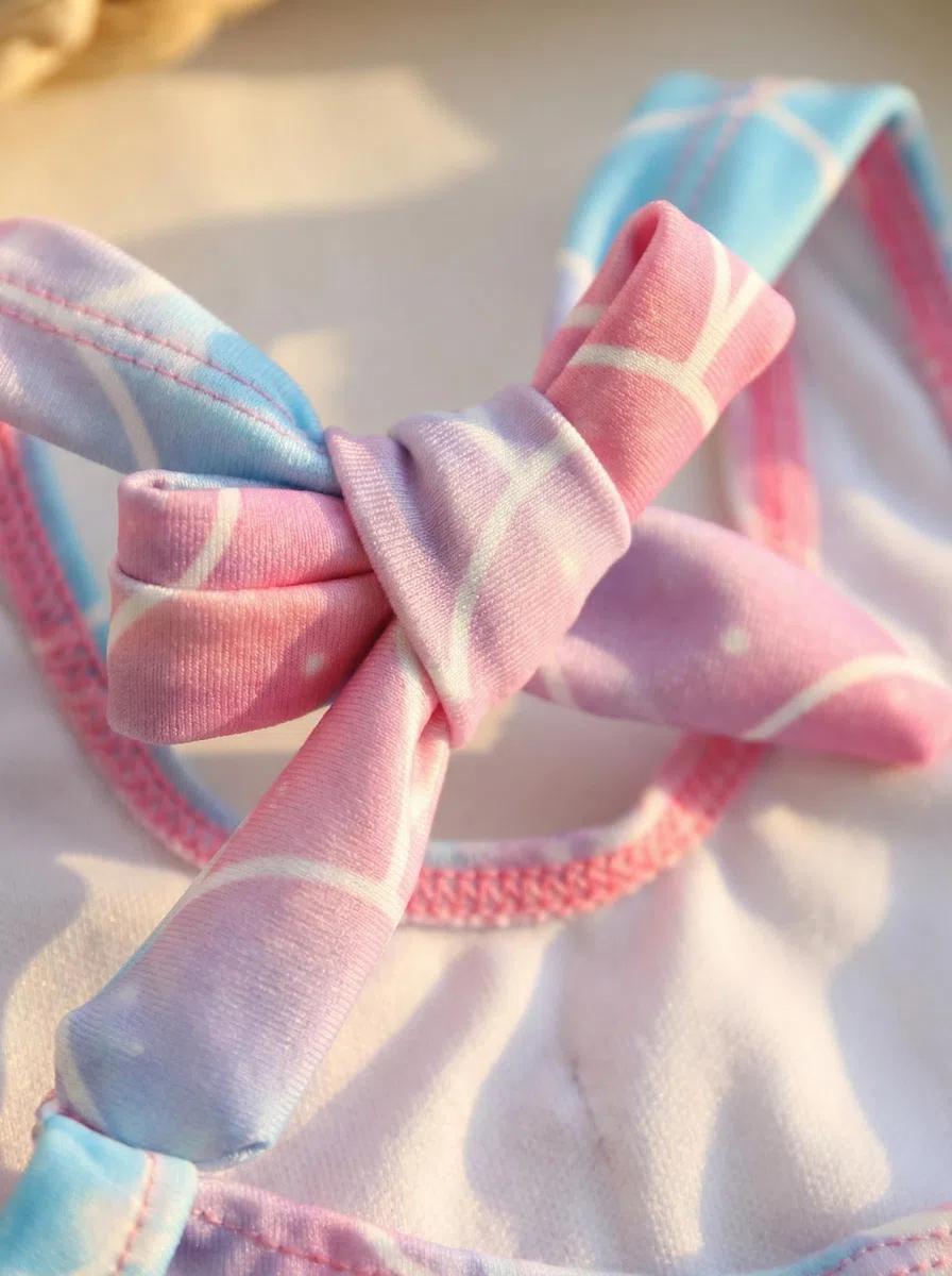 JiAmy Ensemble de bain pour nouveau-né fille avec joli chapeau sans manches Maillot de bain une pièce avec nœud papillon Maillot de bain d'été 0-24 mois