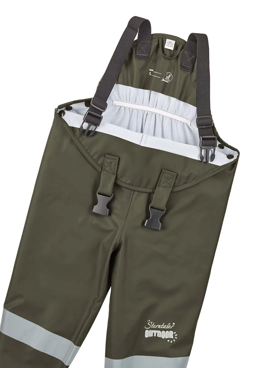 Sterntaler Pantalon sans Doublure - Pantalon à Bretelles de Pluie Non doublé - Tendance - Mixte