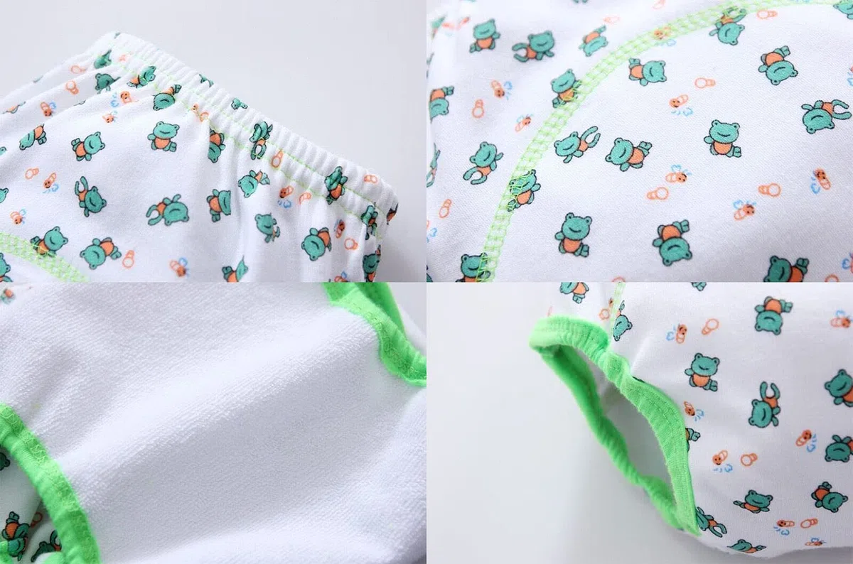 FedMois Culotte Apprentissage Propreté Garcon Fille Culotte d'apprentissage Enfant Lavable, Lot de 6