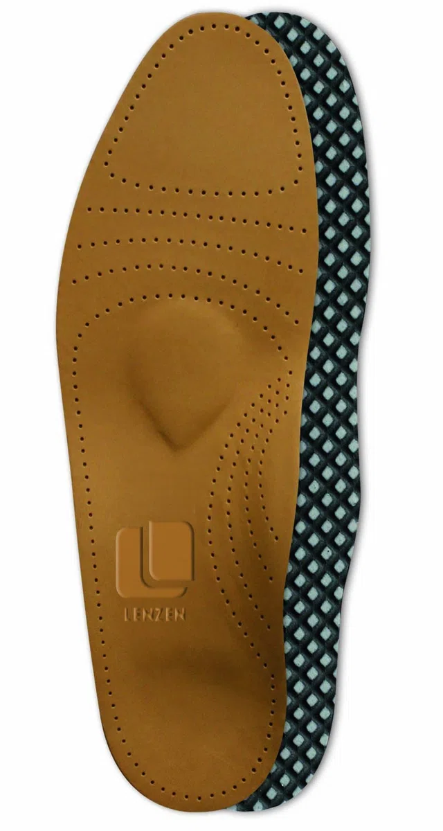 Semelles Orthopédiques en Cuir Véritable, Filtre de Charbon Actif, Soutien pour le Pied I Semelle pour Chaussures Femme et Homme (38 EU)