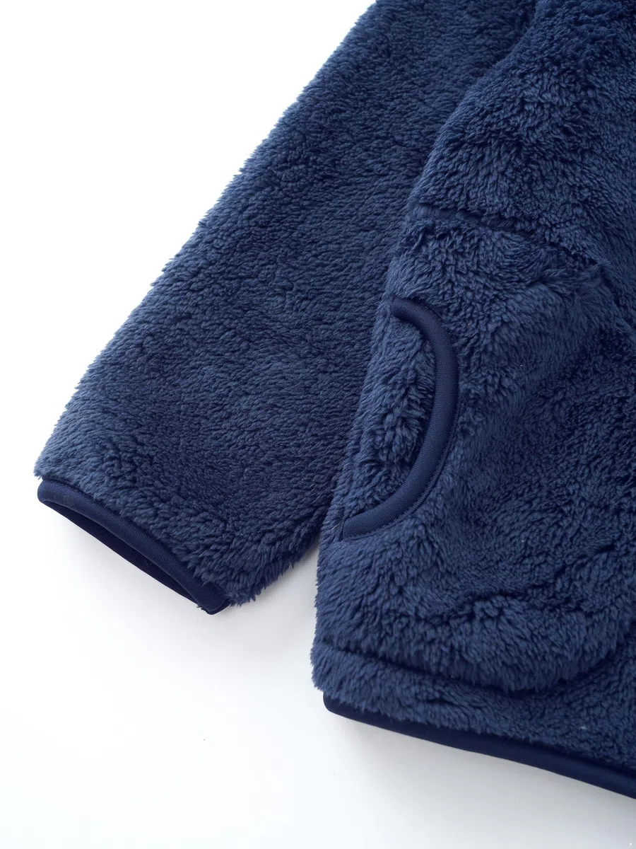 Enfant Fille Garçon Blouson Polaire Chaud Veste Sweat Zippé Peluche Hiver Automne Décontracté