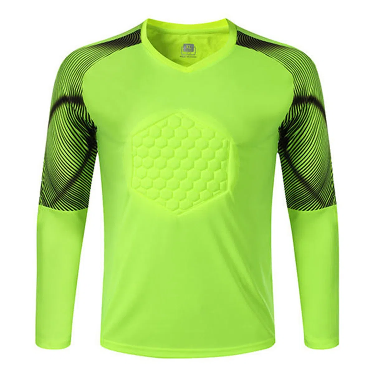 Oyolan Enfant Garçon Maillot de Gardien de But Football Manches Longues Rembourré Haut Sport 11-15 Ans